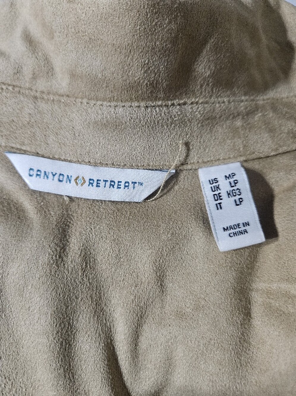 Canyon Retreat Faux Suede Jacket Petite Medium - Picture 5 of 5